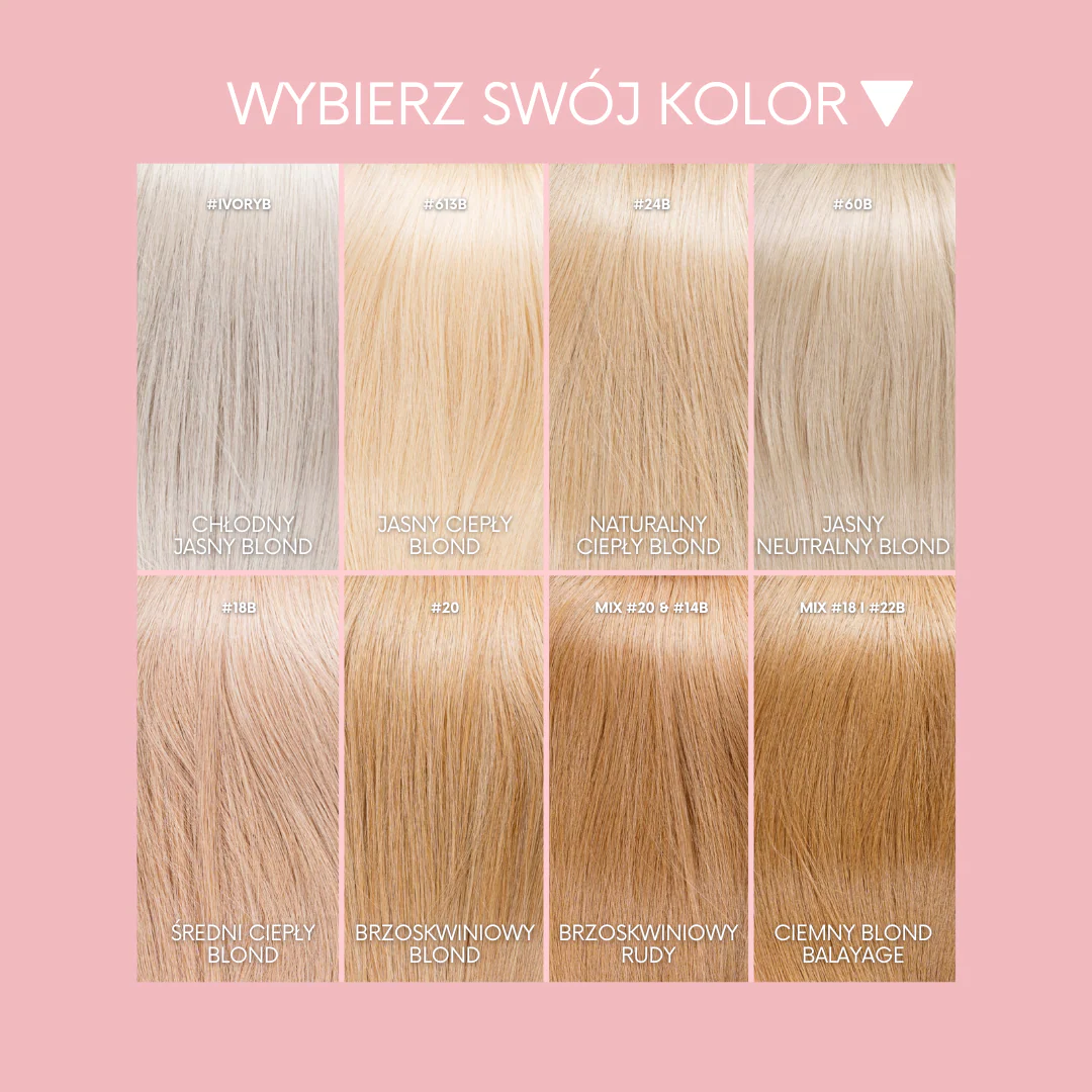 KUCYK NATURALNY 50-70 CM #20 BRZOSKWINIOWY BLOND - Image 12
