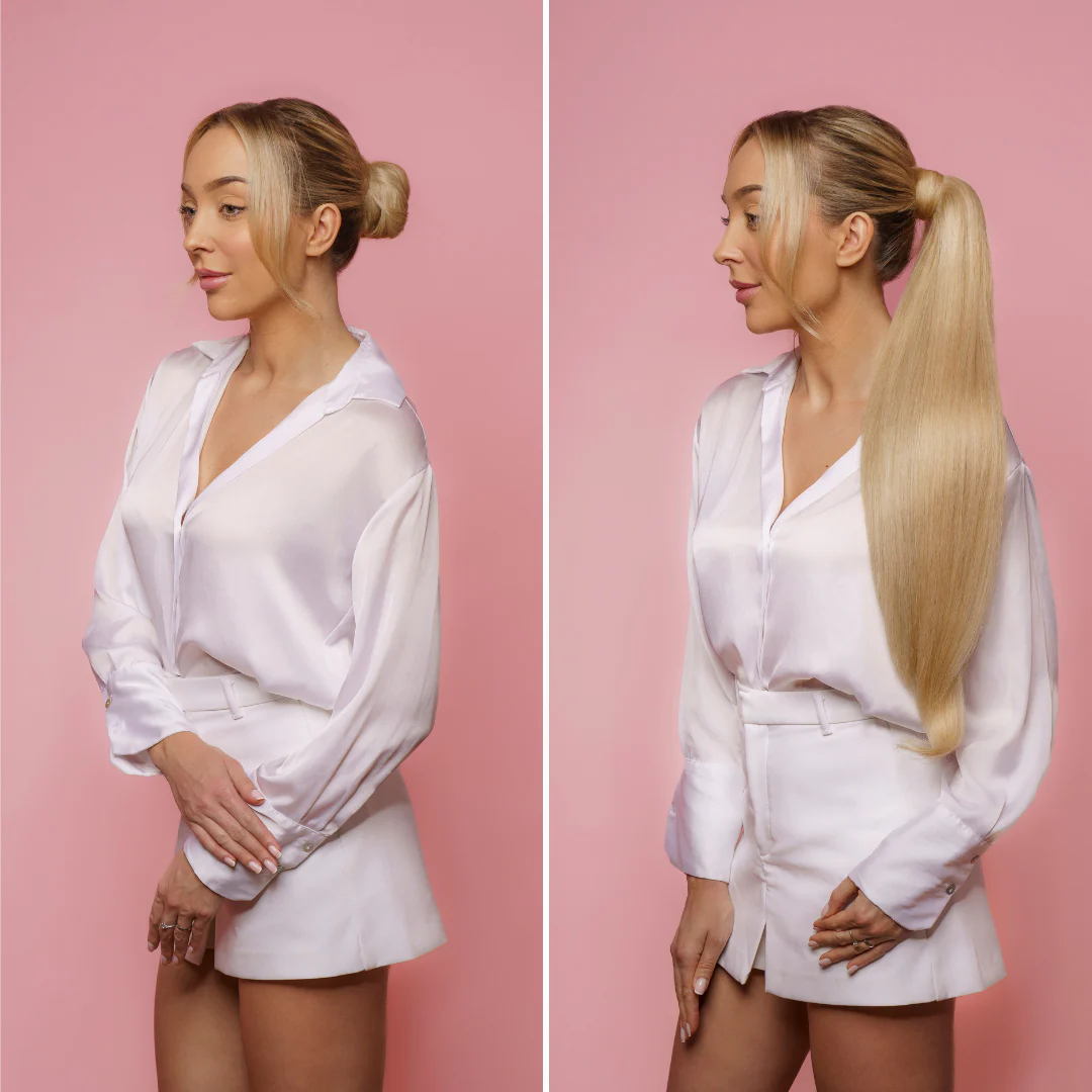KUCYK NATURALNY 50-70 CM #20 BRZOSKWINIOWY BLOND - Image 9